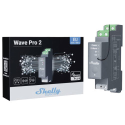 Shelly Shelly_W_Pro_2 Wave Pro 2 DIN Rail 2-Channel Smart Switch 16A/Ch