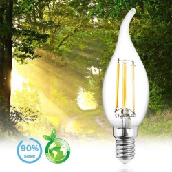 Żarówka LED Płomyk BA35 E14 7W 770lm 4000K Neutralna 360 Filament LUMILED
