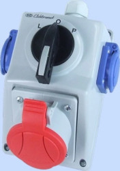 Zestaw instalacyjny L-0-P 32A 5P + 2x 2P+Z IP54 C32-48.2N 974063