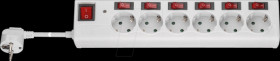 72568 AC power strip with surge protection and switch 1.5 m