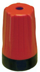 Cable grommet, cable Ø 14.5 mm, for BNC, L 23 mm, plastic, red, BST-BNC-2
