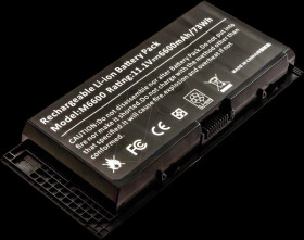 53688 Laptop battery for DELL, Li-Ion, 6600 mAh