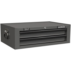 Sealey AP26029TG Superline PRO Mid-Box Tool Chest 2 Drawer - Grey/Black