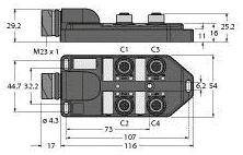 Rozdzielacz czujnik / element wykonawczy, pasywny Turck TB-4M12-5P3-CS19H 6611959 1 szt.
