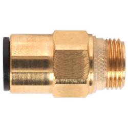 Sealey JGBC1238 Brass SuperThread Straight Adaptor 12mm x 3/8&quot;BSP Pack of 2