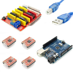 Zestaw CNC dla 4 silników - Stepsticki A4988