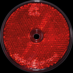 Trailer - reflector, round, red, set of 2