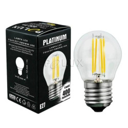 Żarówka LED E27 P45 4W = 35W 400lm 3000K Ciepła 360 Filament GOLDLUX