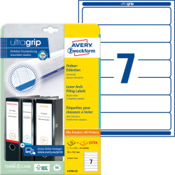 L4760-25 Lever arch filing label 38 x 192 mm
