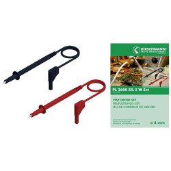 SKS Hirschmann 972425012 PL 2600 SIL S W Test Lead set 1m Red/Black