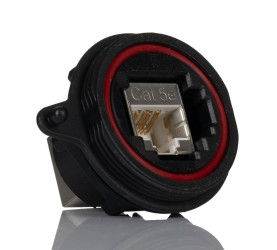 Złącze RJ45 Żeński Złącze RJ45 Montaż na panelu Cat5e Samtec, proste