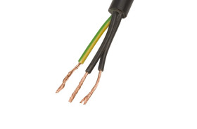 Przewód warsztatowy H05VV-F (OWY) 3x2,5 żo czarny /25m/