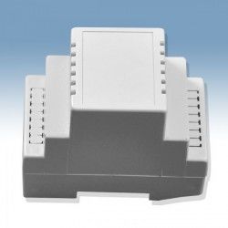 Obudowa KM-73 na szynÄ materiaĹ : ABS jasno szary