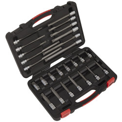 Sealey AK89002 Spline Socket Bit Set 26pc 3/8&quot;Sq Drive - Platinum Series