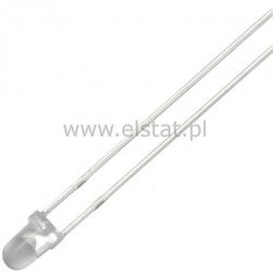 LED 3mm biała 12V, ok. 15mA przy 12V ( zimna)