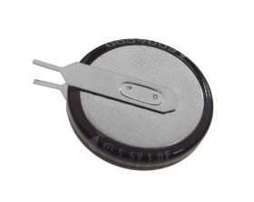 Kondensator; podtrzymania napięcia; elektrolityczny; 1F; 5,5V; SE-5R5-D105VYV; 20%; 5,1x20mm; 5mm; przewlekany (THT); pionowy; -