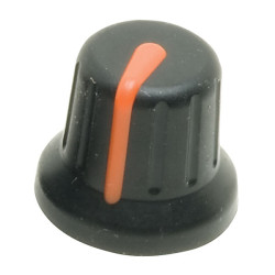 Re&#x27;an P670-S-03-S6 16mm Soft Touch Knob with Orange Pointer