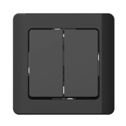 Łącznik podtynkowy świecznikowy, Silva, czarny / 46217