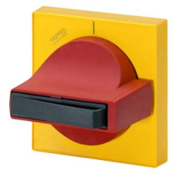 Pokrętło napedu drzwiowego z ramą maskującą żółto-czerwone 8UC7120-8BD