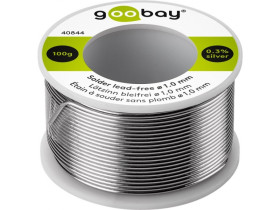 Cyna lutownicza bezołowiowa, ø 1,0 mm, 100 g