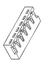 Obudowa złącza zagniatanego 3-pinowe -rzędowe raster: 2.5mm Molex Żeński Montaż na płytce drukowanej Zacisk kątowy