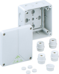 Puszka elektroinstalacyjna ścienna Polipropylen 127 x 127 x 70 mm