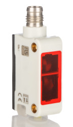 Czujniki fotoelektryczne Przez wiązkę w obudowie prostokątnej RS PRO NPN NONC zakres 10 m Światło czerwone