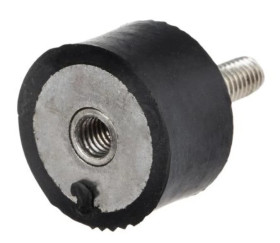 Mocowanie antywibracyjne, M6, Ø 25mm, H 15mm, 47.3 60 Shore A, RS PRO