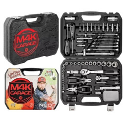 Walizkowy zestaw narzędzi warsztatowych 90 elementów M4K GARAGE NEO