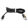 Przyłącze magnetyczne USB 2.0 A wtyk - iPhone Lightning plecione 1,2m czerne