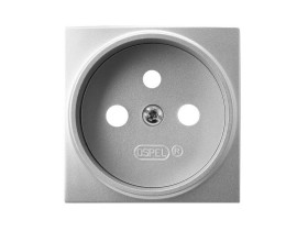 ARIA Pokrywa gniazda pojedynczego z uziemieniem srebro PGP-1UZ/18 OSPEL