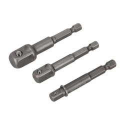 Redukcje, zestaw 3 elem. 1/4”, 3/8”, 1/2” STALCO PERFECT S-76958