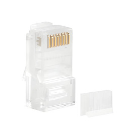 Wtyk LAN RJ45 8P8C kat 6 UTP do linki i do drutu, Lanberg