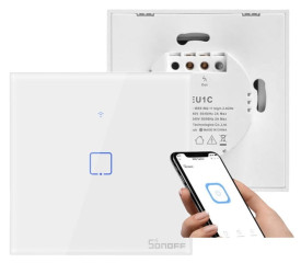 Sonoff Touch - dotykowy włącznik światła wifi+RF 433MHZ T1EU1C-TX