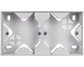 SONATA Puszka instalacyjna do serii SONATA podwójna biały mat PNP-2R/75