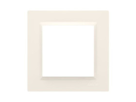 SIMON 10 Ramka 1 pojedyncza uniwersalna poziom i pion kremowy CR1/41 KONTAKT SIMON