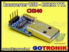 Konwerter USB - RS232 TTL układ CH340