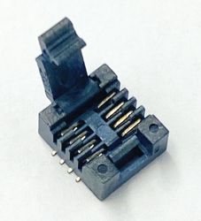 Podstawka testowa SOP8 /SO8 / SOIC8 (SMD) eZIF ATRC R=1,27mm (SPI Flash Socket) 150/208mils Clamshell