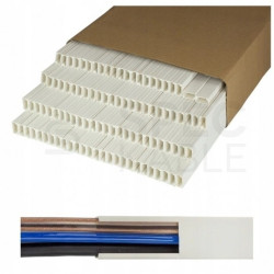 Listwa elektroinstalacyjna kanał kablowy BKK 20x10mm korytko z pokrywą KARTON=200m (100szt)