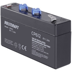 VOLTCRAFT CE6V1,2Ah VC12713930 VRLA 6V.2 Ah 97 x 58 x 24mm 4.8mm battery
