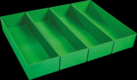6000001819 Inset box G3, dark green, pack of 4