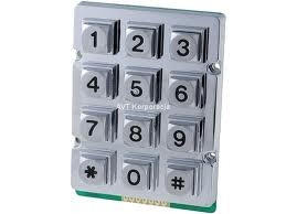 Klawiatura metalowa 12 przycisków 0-9