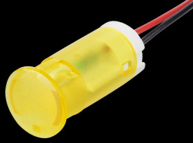 QS123XXHY220 Indicator LED, 220 V AC, 12 mm, wired, yellow