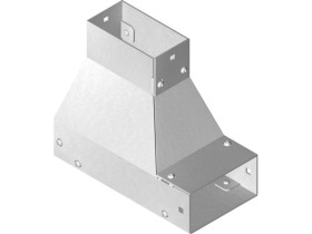 Kolanko redukcyjne KRLDMC500H100 dolne lewe grubość blachy 2,0mm 818850 BAKS