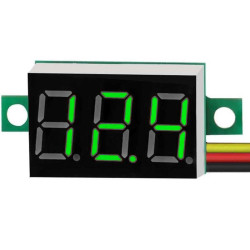 Woltomierz 0V-30V DC miernik panelowy 0.36" zielony wyświetlacz segmentowy