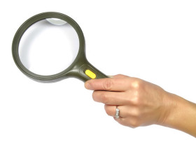 Lupa ręczna podświetlana do czytania 2x/4x, 110mm 3xLED