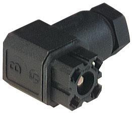 G30W3F gniazdo na kabel 3+PE, czarne lutowane, śruba M3x20 i uszczelka w kpl., Hirschmann, 932186100, 932 186-100, G 30 W 3 F