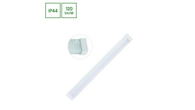 Aquatica 15W Cw 230V 150St Ip44 596X46x63 Biały Kwadratowa Końcówka, Włącznik