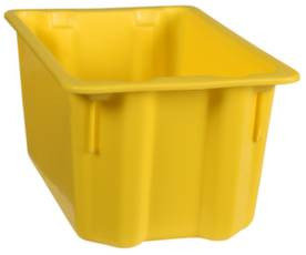 Plastipol Scheu 1658782 Pojemnik do sztaplowania nadaje się na żywność (D x S x W) 400 x 280 x 180 mm żółty 1 szt.