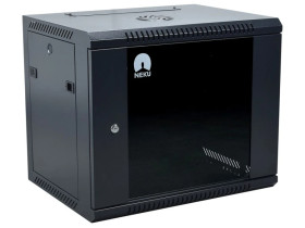 Szafa wisząca RACK 19 cali 9U 450mm czarna NEKU TS BOX